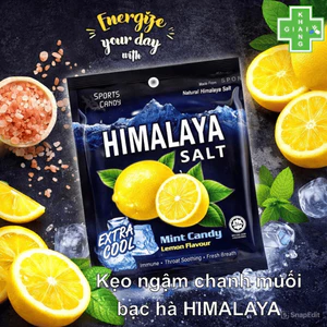 Kẹo ngậm chanh muối vị bạc hà Himalaya Salt Mint Candy (Gói 15g)