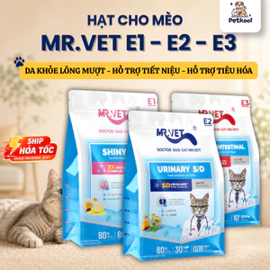 Hạt Topping Cho Mèo MRVET E1, E2, E3 túi 1kg - PetKool