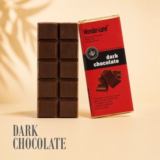 Socola Thanh Đen Wonder-Land Dark Chocolate Đắng Dịu Tan Mượt Ăn Vặt Tiện Lợi hàng ngày quà tặng
