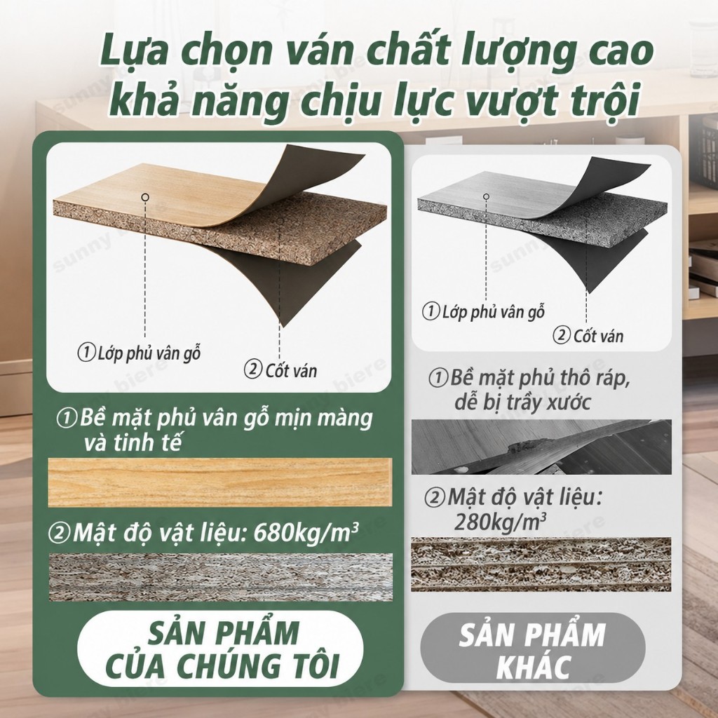 Kệ tivi bắc âu Màu gỗ sáng Cửa trắng Tối giản Ngăn kín giấu đồ Kệ mở Chân cao Dễ lau đẹp 𝙎𝙐𝙉𝙉𝙔 𝘽𝙄𝙀𝙍𝙀