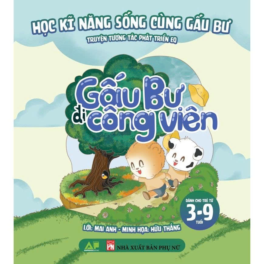 Bộ Sách Học Kỹ Năng Sống Cùng Gấu Bư cho bé 3-9 tuổi - An Phước Books