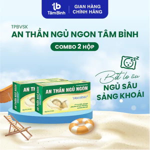 Combo 02 hộp 20 viên An thần ngủ ngon Tâm Bình - Hỗ trợ giảm mất ngủ, ngủ không sâu giấc, lo âu, căng thẳng