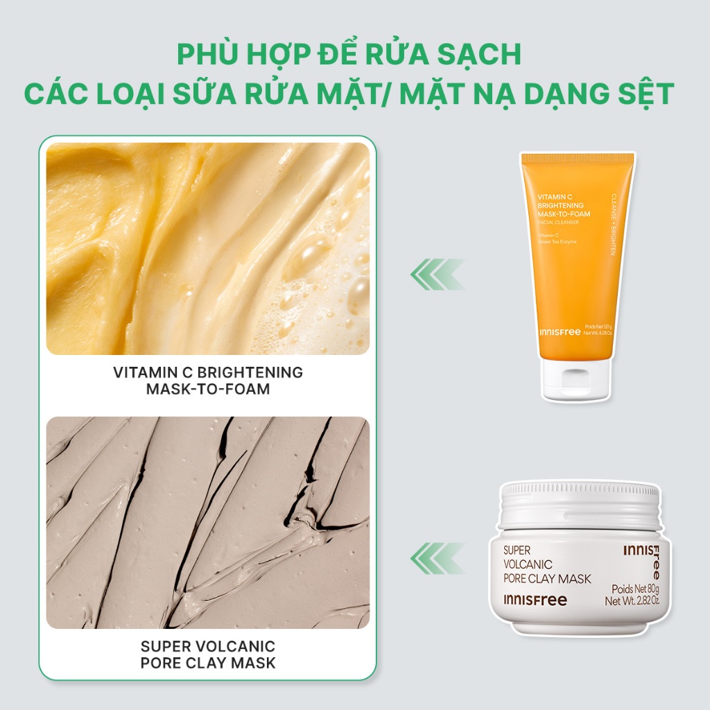 (Quà tặng không bán) Combo 2 mút bọt biển rửa mặt làm sạch sâu, dịu nhẹ cho mọi loại da INNISFREE
