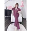 Tay ngắn quần dài cổ Y phom áo baby doll lụa latin mềm nhẹ mát
