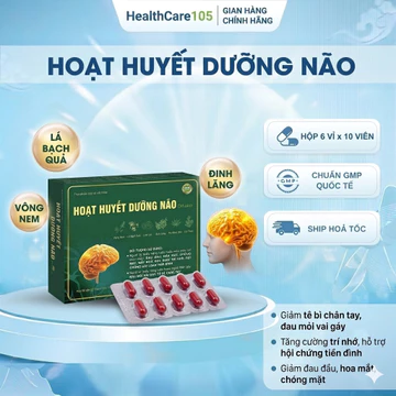 HOẠT HUYẾT DƯỠNG NÃO Ditaka hộp 60 viên - Hỗ trợ hoạt huyết, tăng cường lưu thông máu,tuần hoàn máu não,giảm Cholesterol