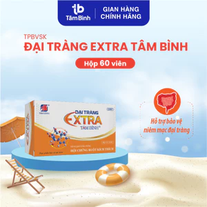 Đại tràng Extra Tâm Bình hỗ trợ giảm viêm đại tràng, đau bụng, đầy hơi hộp 5 vỉ x 12 viên