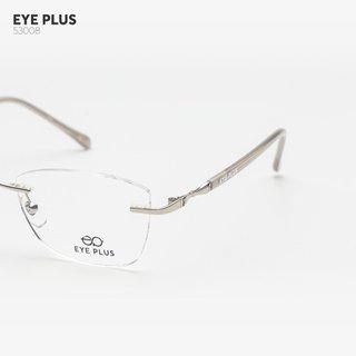 Gọng Kính Khoan Mắt Mèo 53008 Eye Plus Thép Không Gỉ Càng Bọc Nhựa Nhẹ Êm Thời Trang Unisex