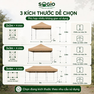 Nhà bạt di động / Lều xếp / Gấp gọn / 1800D / Chống mưa nắng / Khung thép / Ngoài trời / 3x3 3x4.5 3x6m