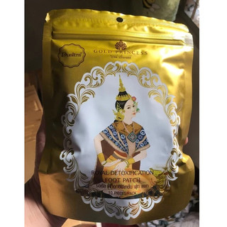 Miếng dán thải độc chân Gold Princess Thái Lan (gói 10 miếng) - SHOP DẦU DOKRAK