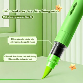 Bút Lông Màu Acrylic Marker Đầu Mềm Hộp Nhiều Màu Cho Học Sinh Dụng Cụ Mỹ Thuật Vẽ Tranh Không Lem