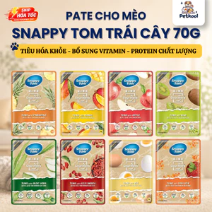 Pate Snappy Tom Trái Cây Gói 70g, Pate Cho Mèo Xuất Xứ Thái Lan Giàu Vitamin Và Khoáng Chất Pet Kool