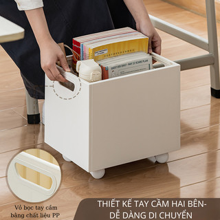 Kệ Tài Liệu Có Bánh Xe LoviOffice 3829 - Khay Đựng Sách Vở Để Bàn Sức Chứa Lớn