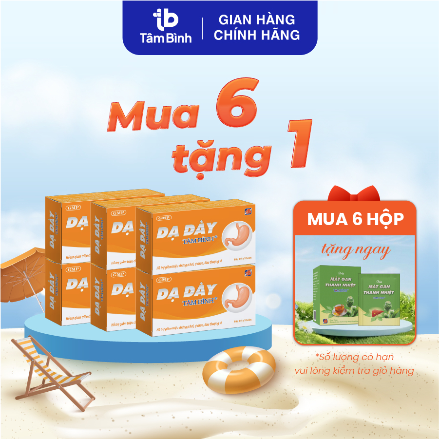 [Combo 6] Dạ dày Tâm Bình - Hỗ Trợ Giảm Viêm Loét Dạ Dày, Tá Tràng, Trào Ngược Dạ Dày