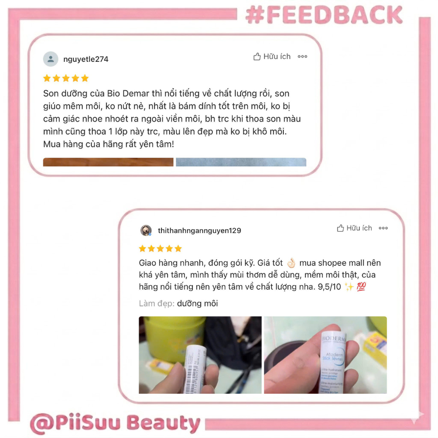 Son Dưỡng Môi Bioderma Atoderm Lèvres Stick 4g - Phục Hồi Chuyên Sâu, Trị Khô Nứt & Cấp Ẩm Kéo Dài