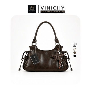 (Deal mở bán tặng quà QU5) Túi xách nữ đeo chéo, đeo vai VINICHY dung tích lớn size 32cm HA893