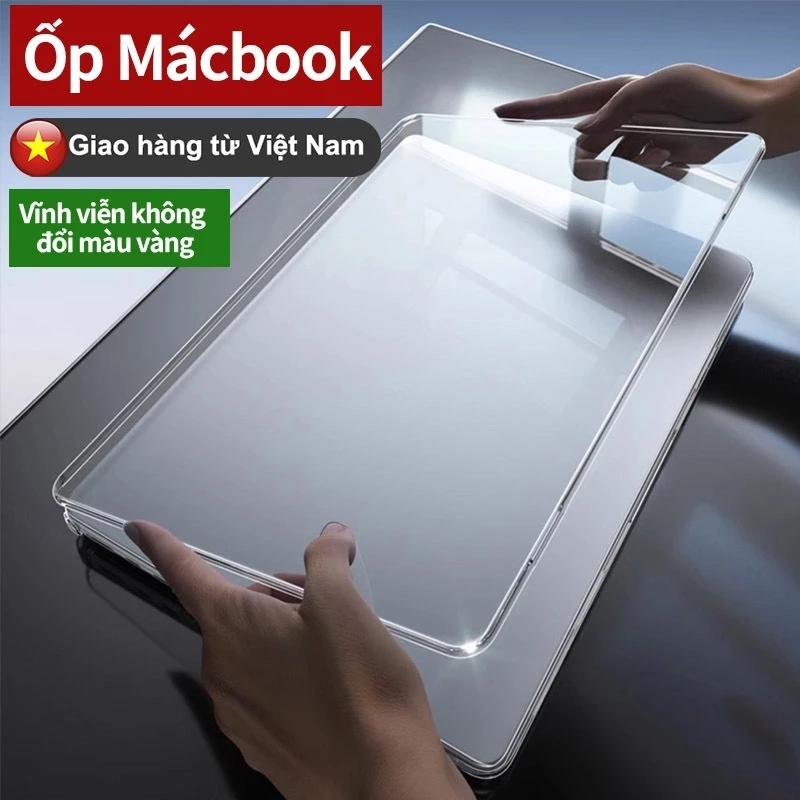 Ốp Lưng Siêu Mỏng Trong Suốt Pha Lê Cho Mac Book Neo A18 Pro Full Màn Hình Ốp Lưng Macbook Air M5 M4 m3 M2 M1 Phụ Kiện