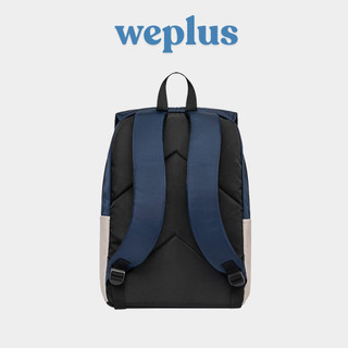WEPLUS Balo Đựng Laptop Nam Vải Chống Nước 41x30x15cm Balo Du Lịch Nhiều Ngăn Siêu Nhẹ WPB1702