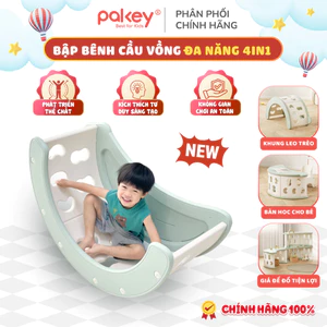 Bập Bênh Nhiều Chức Năng, Ghế Ngồi Bập Bênh Hình Cầu Vồng Vừa Làm Thang Leo Trèo, Bàn Học Đa Năng Cho Bé