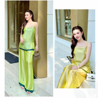 Sét áo 2 dây phối màu tơ tencel cao cấp (sét mặc Hè, du lịch Hè)