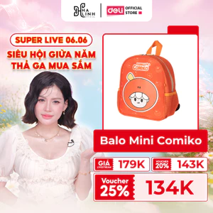 Balo Cặp Sách Đi Học Phong Cách Hoạt Hình Đáng Yêu Cho Bé Trai Bé Gái Deli - Dễ Thương Đi Học Mầm Non