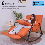 Ghế bập bênh FUNA  2 người ngồi đệm MEMORY, nâng cấp gác chân đệm êm ái, điều chỉnh 10 cấp độ tựa lưng và gác chân — ảnh 1