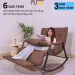 Ghế bập bênh FUNA  2 người ngồi đệm MEMORY, nâng cấp gác chân đệm êm ái, điều chỉnh 10 cấp độ tựa lưng và gác chân — ảnh 8