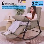 Ghế bập bênh FUNA 1 người ngồi đệm MEMORY tựa lưng và gác chân điều chỉnh 10 cấp độ, có gác chân đệm êm ái. — ảnh 7