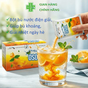 Bột pha nước uống Osol vị cam, giúp bù nước, điện giải khi bị sốt, tiêu chảy, ra nhiều mồ hôi (Hộp 40 gói)