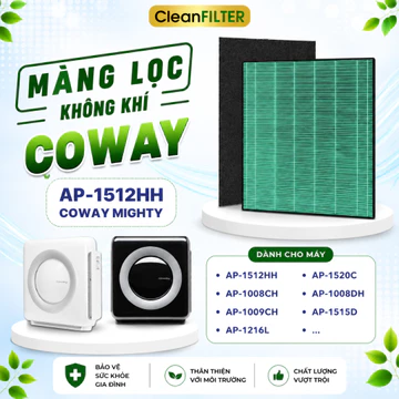 Màng Lọc Không Khí Coway Thay Thế Mã: AP-1512HH. Màng Lọc Than, Màng Lọc Hepa