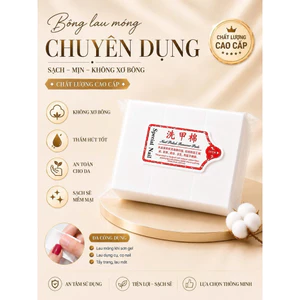 Bông Lau Móng Nail Không Xơ 1000 Miếng Cao Cấp - Khăn Lau Gel Nail Chuyên Dụng Cho Tiệm Nail