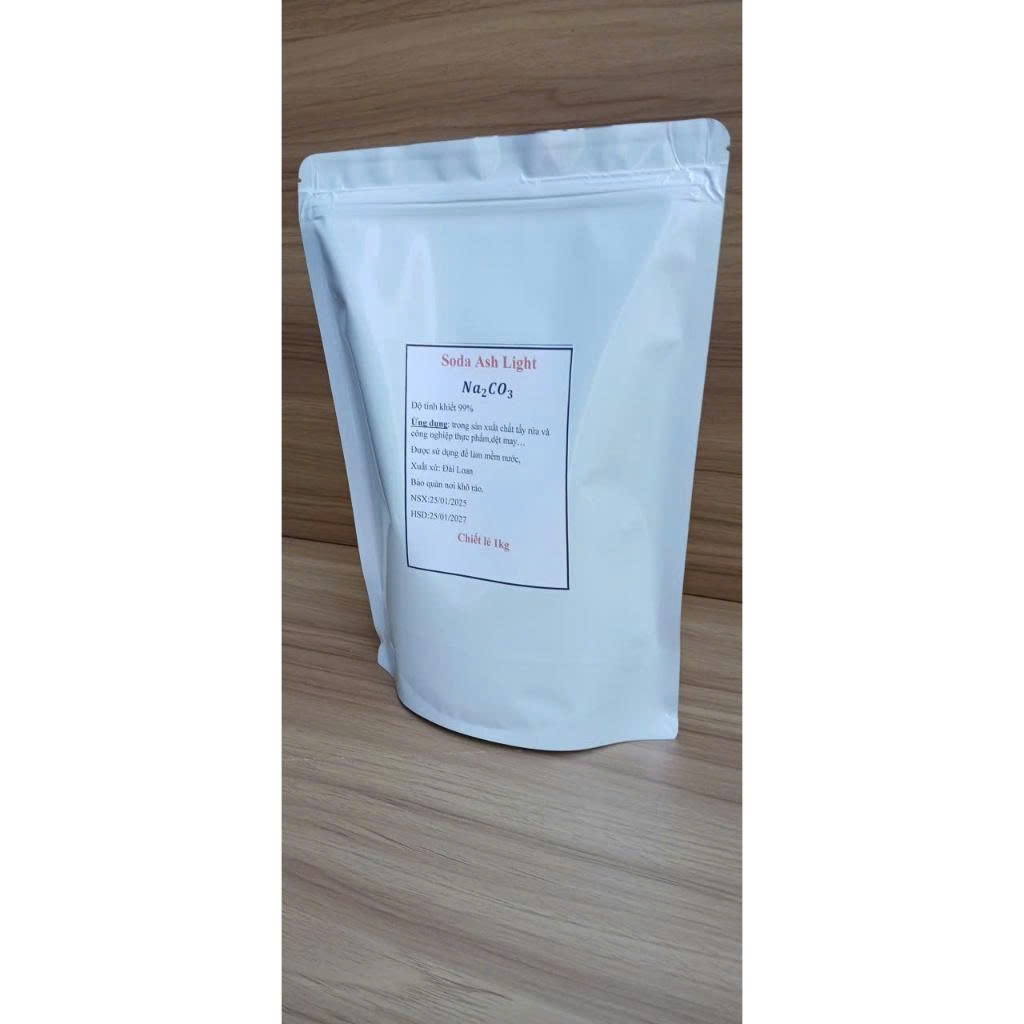 Chất Trợ Tẩy Soda Na2CO3 1kg – Soda Ash Light. Làm Sạch, Tăng Hiệu Quả Giặt Tẩy