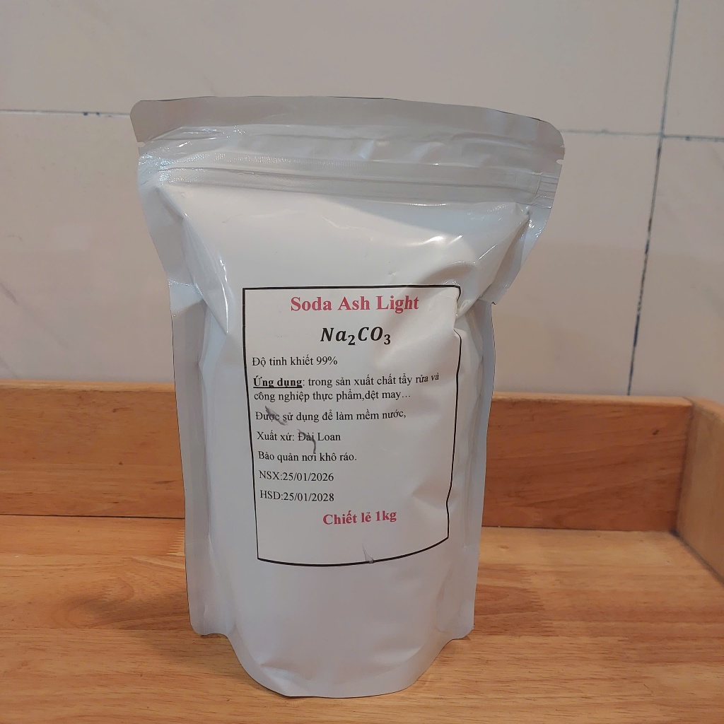 Chất Trợ Tẩy Soda Na2CO3 1kg – Soda Ash Light. Làm Sạch, Tăng Hiệu Quả Giặt Tẩy