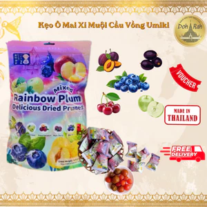Kẹo Ô Mai Xí Muội Cầu Vồng Umiki - Việt quất/Mận/Đào/Cherry 408g - SHOP DẦU DOKRAK
