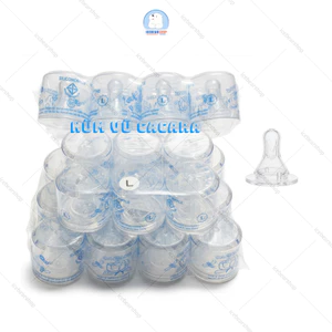 Núm Ti Cacara Silicone Mềm Mại, Thay Thế Bình Cổ Thường Giá Tiết Kiệm Cho Bé Nào Hay Thay núm