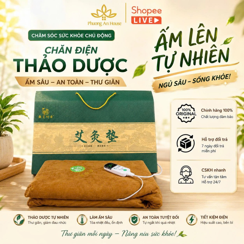 Thảm ngải cứu thảo dược giảm đau nhức