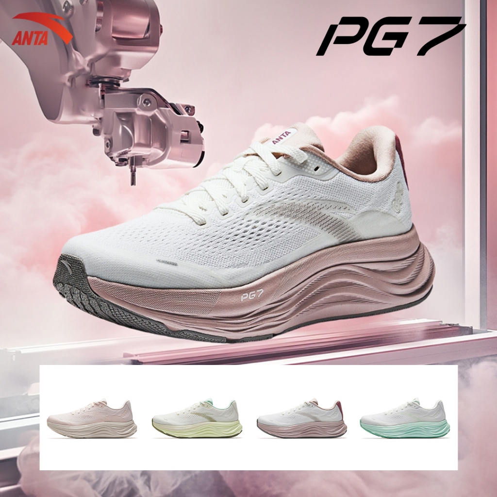 [10KM] ANTA PG7 travel 2 Giày chạy bộ thể thao nữ công nghệ A-Grip - 1225B5546 - đế cao 5cm