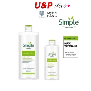 Nước Tẩy Trang Simple Micellar Water 200, 400ml(HSD 2027)
