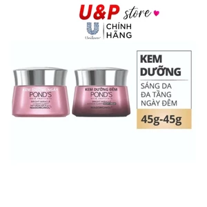 Kem sáng da đa tầng ngày/đêm Pond's Bright Miracle mờ thâm sạm với 50X Niasorcinol 45G