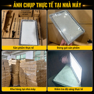 Đèn pha led tích điện 432 hạt đèn siêu sáng pin lớn chống nước IP68 Ánh đèn chợ đêm đèn lồng cắm trại