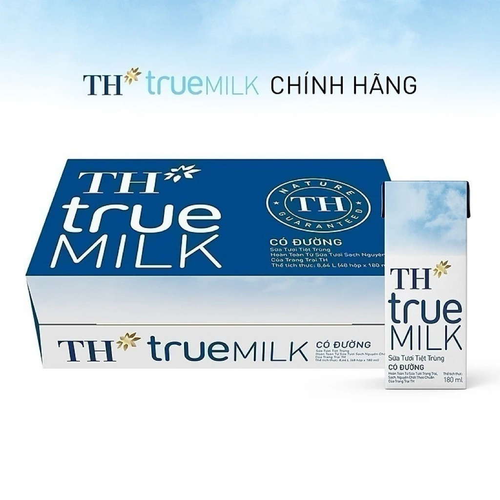 Sữa tươi TH 180ml/ các vị thơm ngon bổ dưỡng