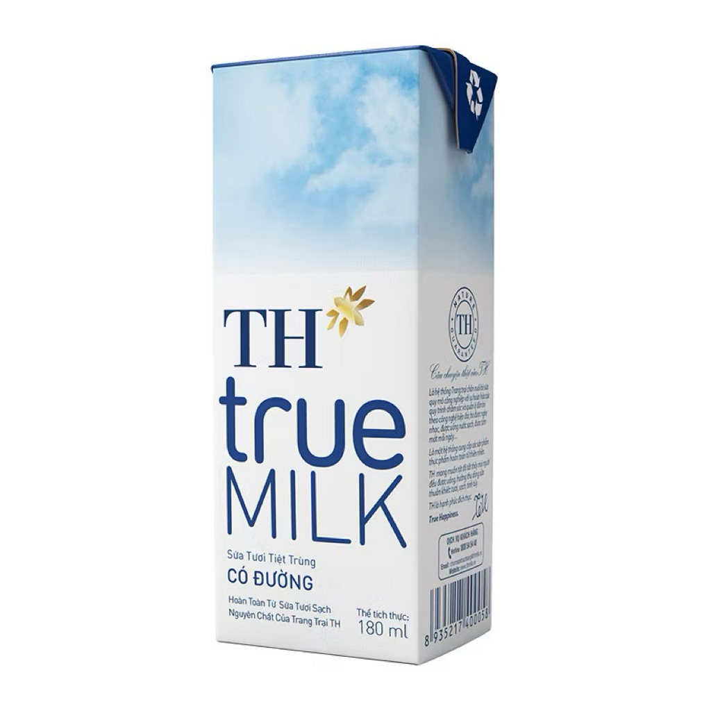 Sữa tươi TH 180ml/ các vị thơm ngon bổ dưỡng