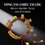 Vòng Tay May Mắn Mỗi Ngày, Thiết Kế Đồng Xu Vàng Trên Chỉ Đỏ, Phụ Kiện Tâm Linh