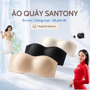 Áo Lót Quây Tàng Hình Chống Trượt, Không Gọng , Gom Và Nâng Ngực, Không Hằn, Mút Dày