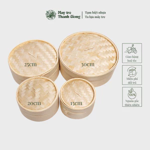 Xửng Hấp Bánh Bao Tre – Size 15cm 20cm 25cm 30cm