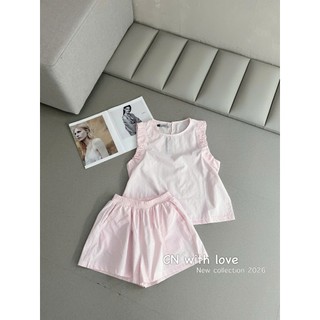 PHẠM THÙY SHOP: SET BỘ ÁO THÔ SÁT NÁCH MIX QUẦN SHORT TRƠN