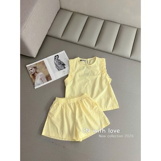 PHẠM THÙY SHOP: SET BỘ ÁO THÔ SÁT NÁCH MIX QUẦN SHORT TRƠN