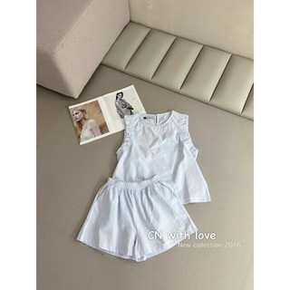 PHẠM THÙY SHOP: SET BỘ ÁO THÔ SÁT NÁCH MIX QUẦN SHORT TRƠN