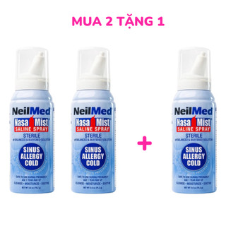 [Mua 2 Tặng 1] Bình Xịt Mũi Neilmed 75ml (Hàng tách set không hộp)