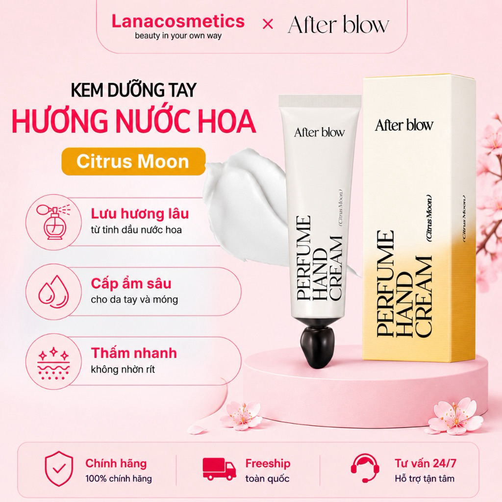 Kem Dưỡng Tay Hương Nước Hoa After Blow 50ml – Dưỡng Ẩm Mềm Mịn, Thẩm Thấu Nhanh, 5 Mùi Hương Tinh Tế