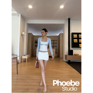 Áo Khoác Cardigan Tay Dài Dáng Croptop Cài Khoen - Phoebe Studio [MH26AO349]